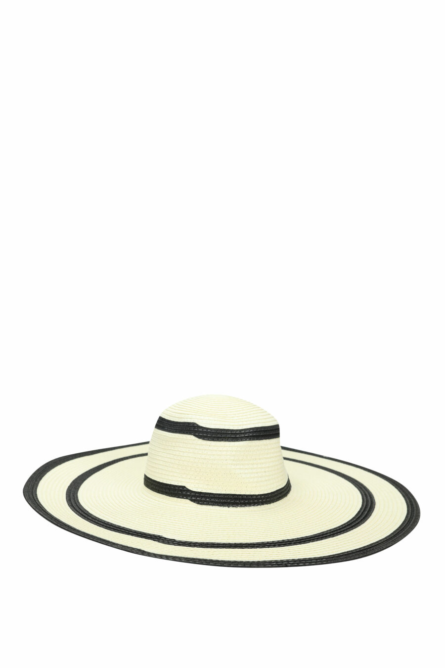 Sombrero de playa con lineas negras y maxilogo "karl" - 8720744817925