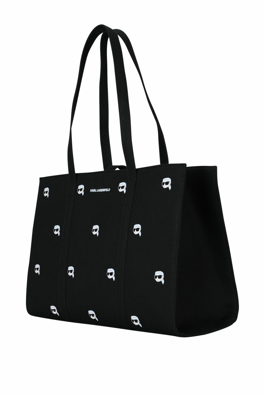 Tote bag negra "all over logo karl" - 8720744818144 1
