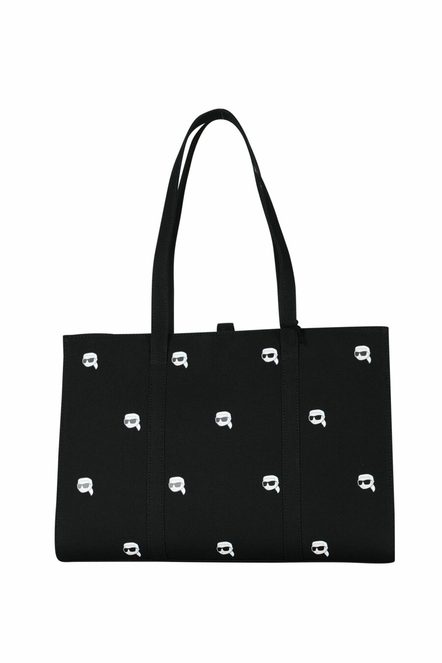 Tote bag negra "all over logo karl" - 8720744818144 2