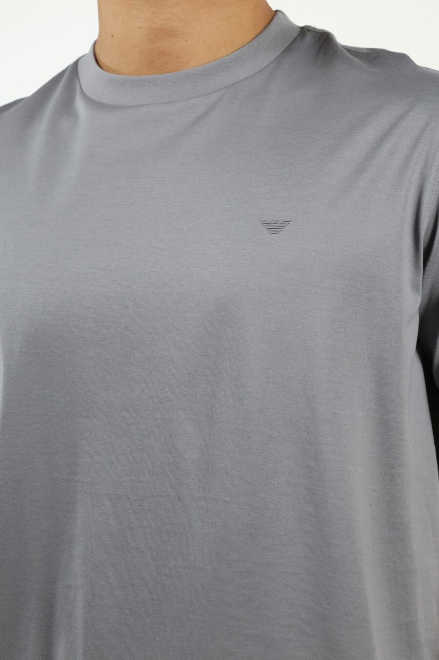 Camiseta gris con minilogo águila - number13514