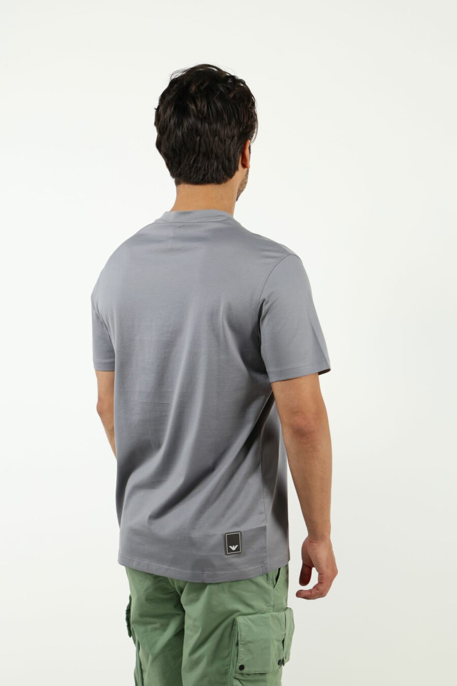 Camiseta gris con minilogo águila - number13515