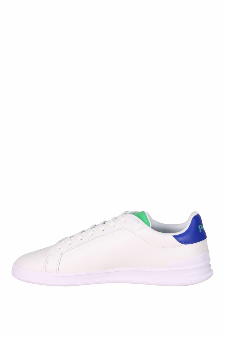 Zapatillas blancas con detalle verde y azul con minilogo "polo" - 3616535905740 2