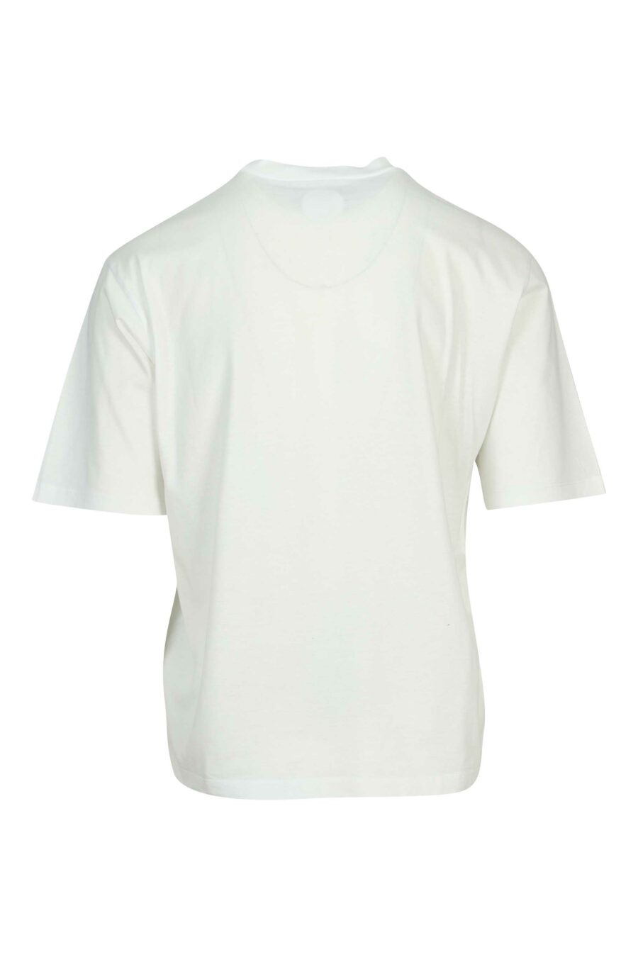 Camiseta blanca "oversize" con maxilogo "pop culture art 80's" - 8054148265694 1
