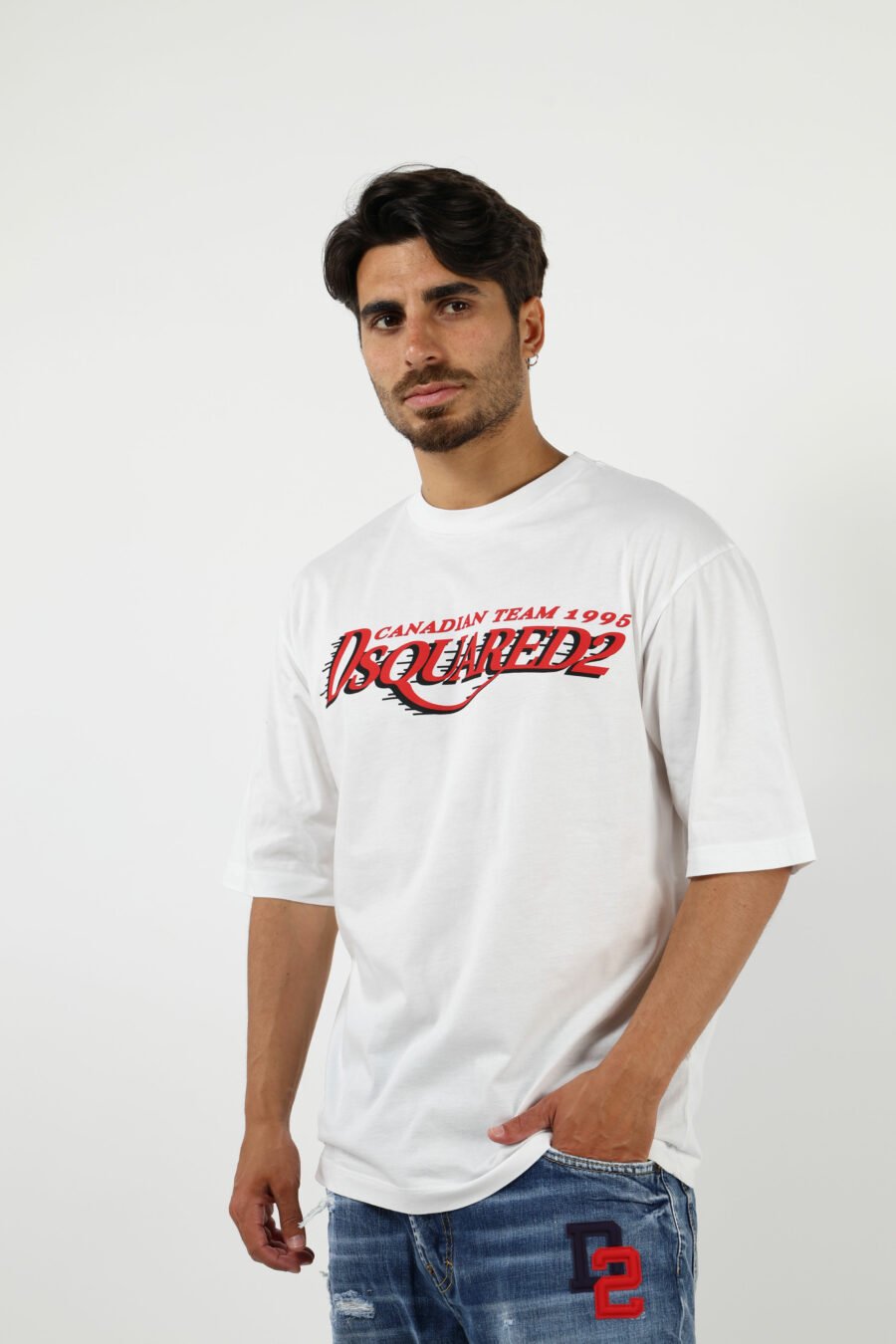 Camiseta blanca con maxilogo "canadian team 1995" - 8054148301507 1 1