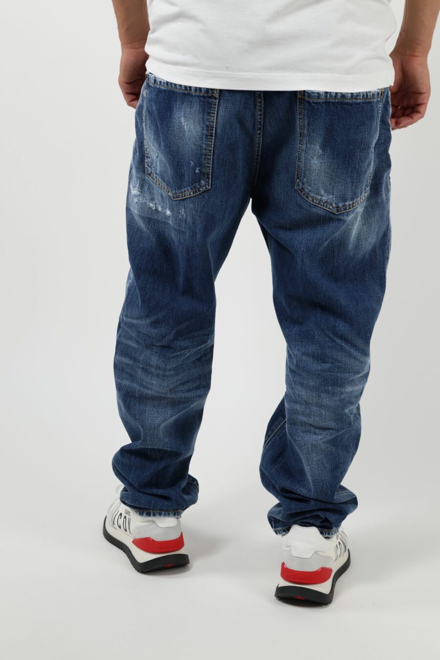 Pantalón vaquero azul "bro jeans" con logo "d2" - 8054148338572 3