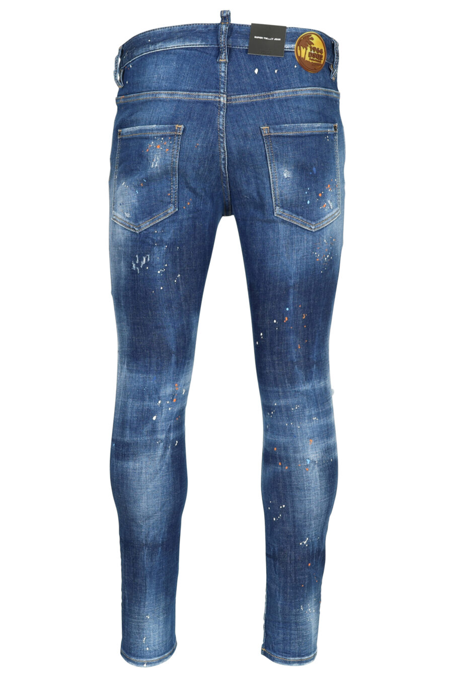Pantalón vaquero azul "super twinky" desgastado con rotos - 8054148473228 2