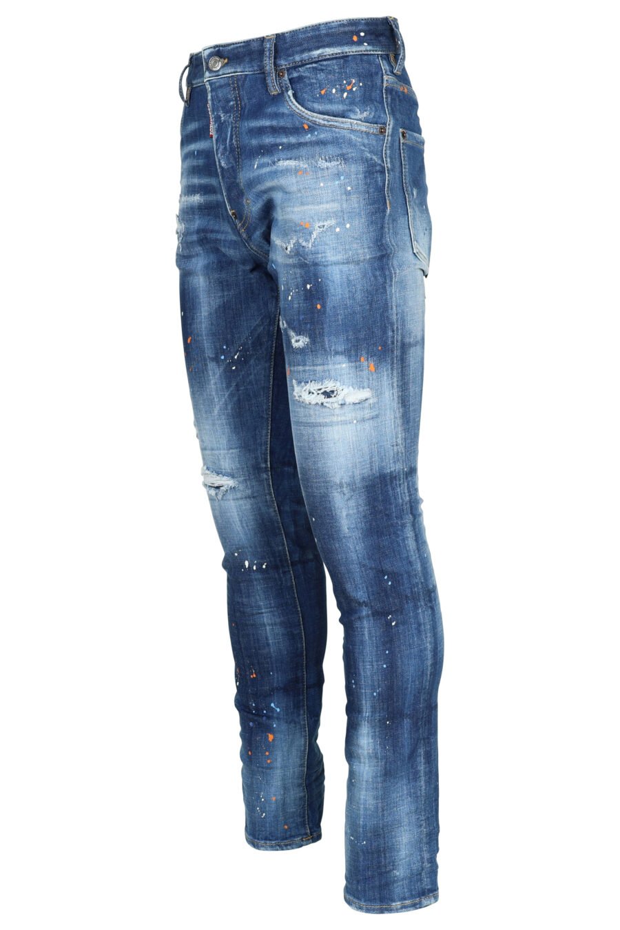 Pantalón vaquero azul desgastado "cool guy" y rotos - 8054148473310 1