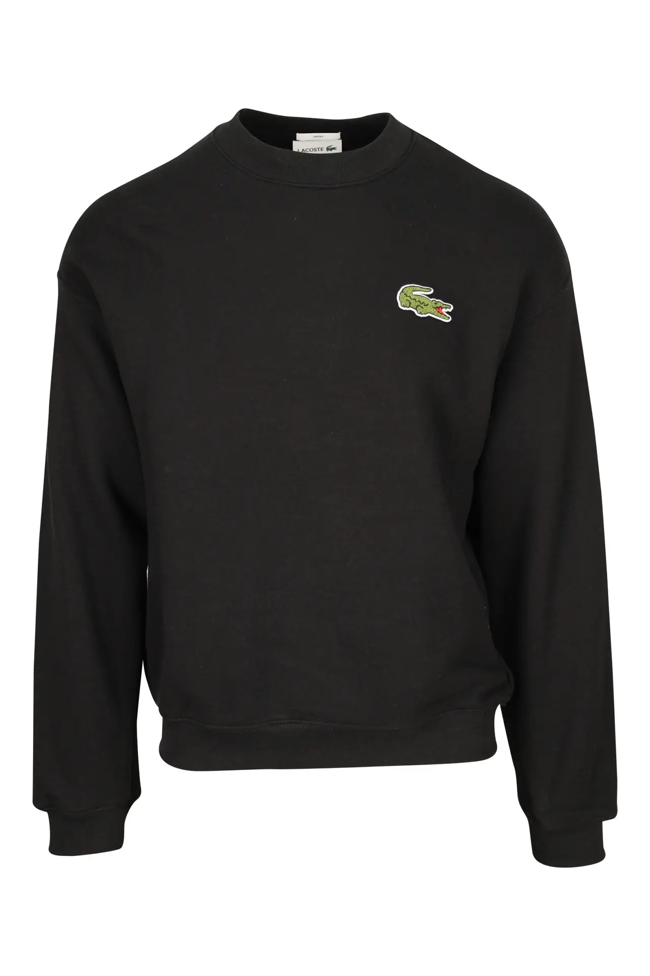 【関税&送料込】Lacoste Sweatshirt With Logo Unisex Fleece Crew Neck Print Sweatshirt - Sweaters