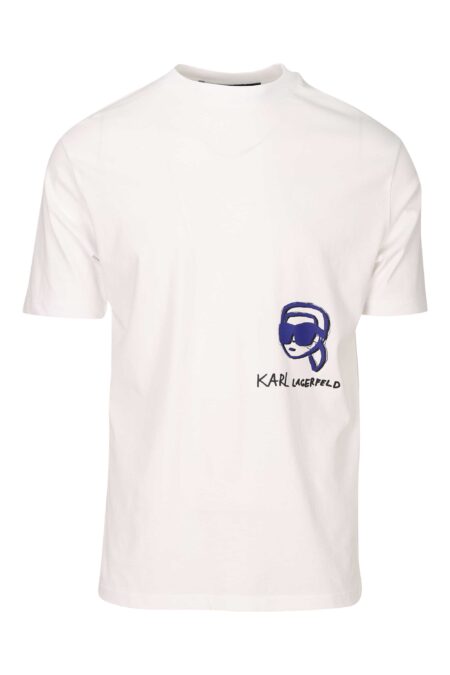 Karl Lagerfeld - Camiseta naranja con minilogo 